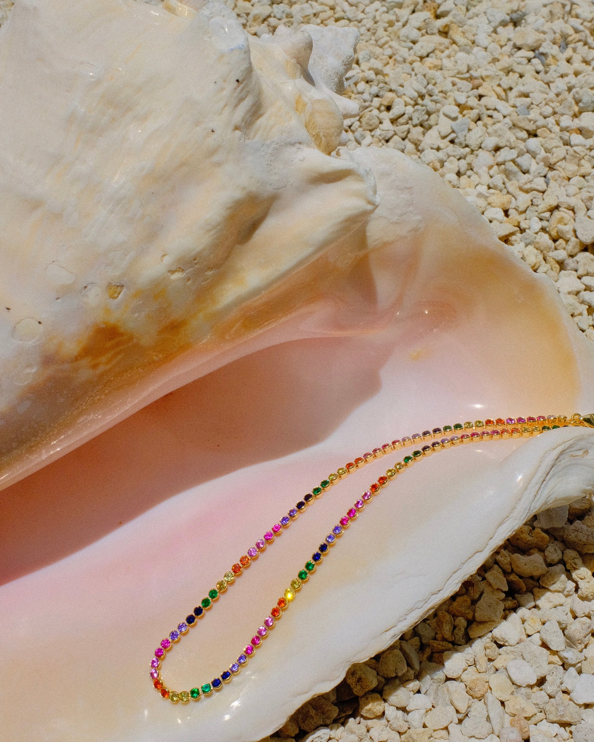 rainbow tennis necklace, gold tennis necklace, colorful dainty necklace, layering necklace, waterproof jewelry, trendy jewelry 2025, 18k gold plated necklace, handcrafted jewelry