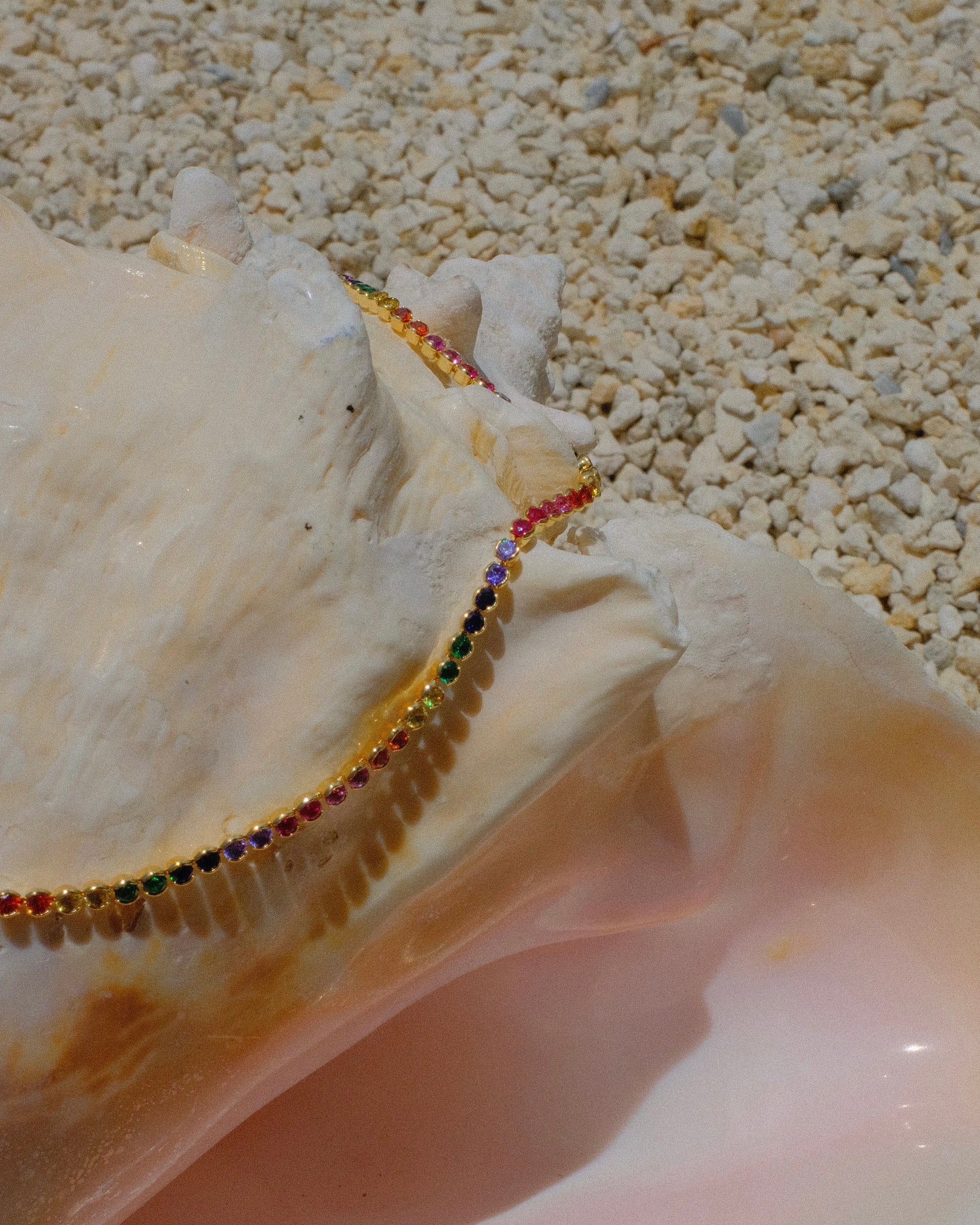 rainbow tennis necklace, gold tennis necklace, colorful dainty necklace, layering necklace, waterproof jewelry, trendy jewelry 2025, 18k gold plated necklace, handcrafted jewelry