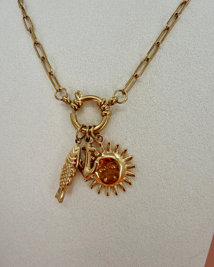 Custom Charm Carabiner Necklace