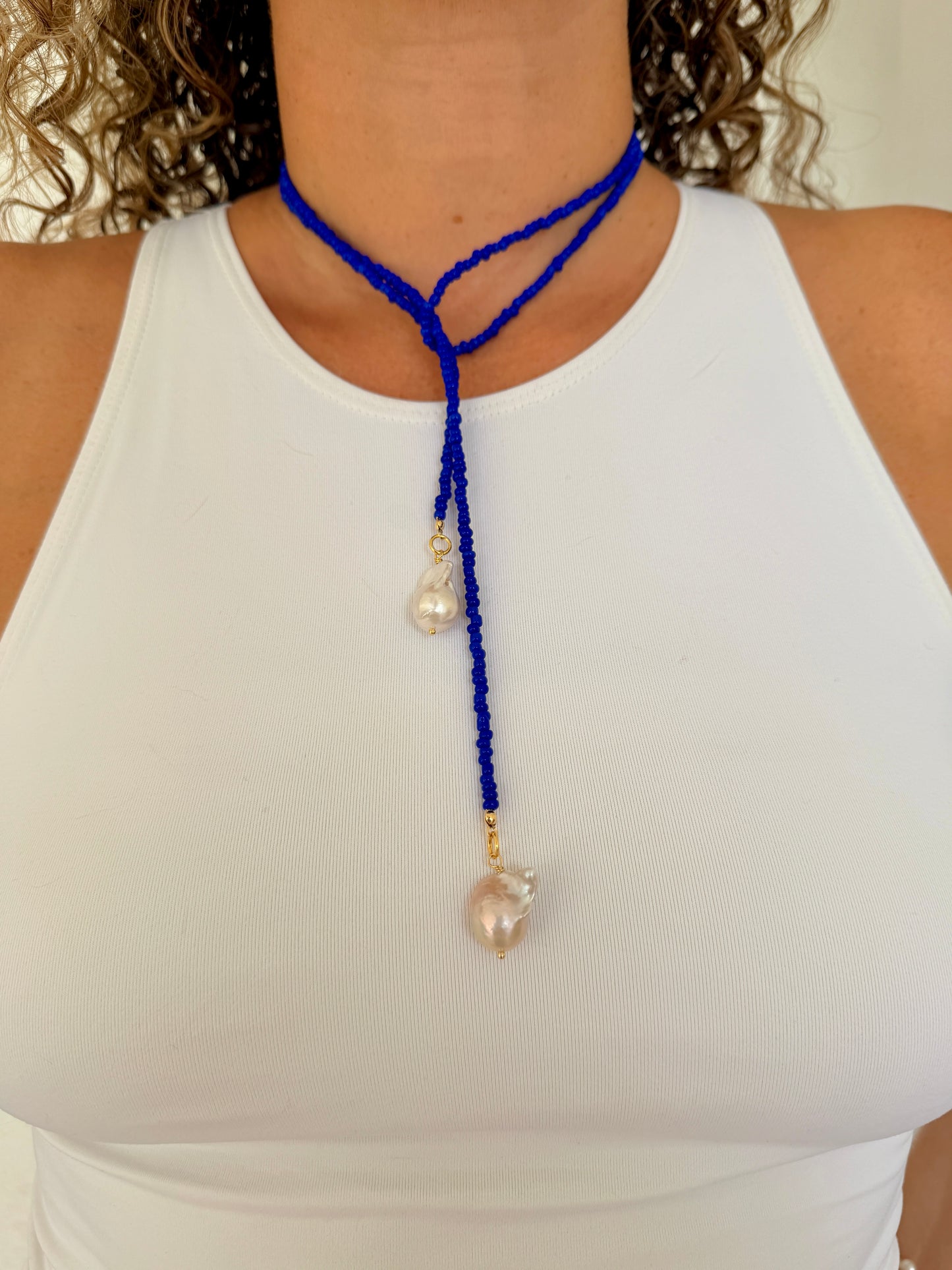 Capri Wrap Lariat Necklace