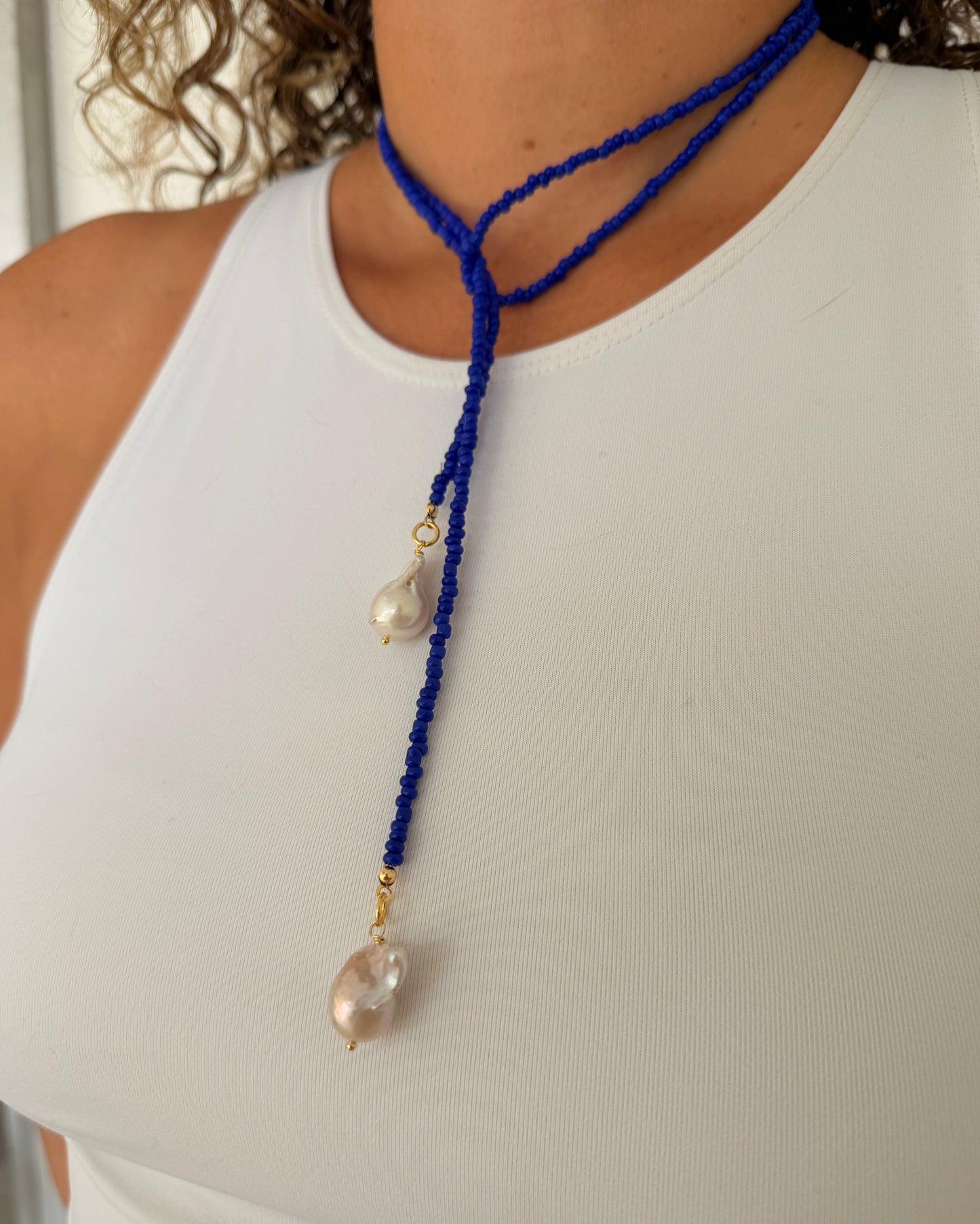 Capri Wrap Lariat Necklace