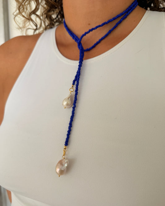 Capri Wrap Lariat Necklace